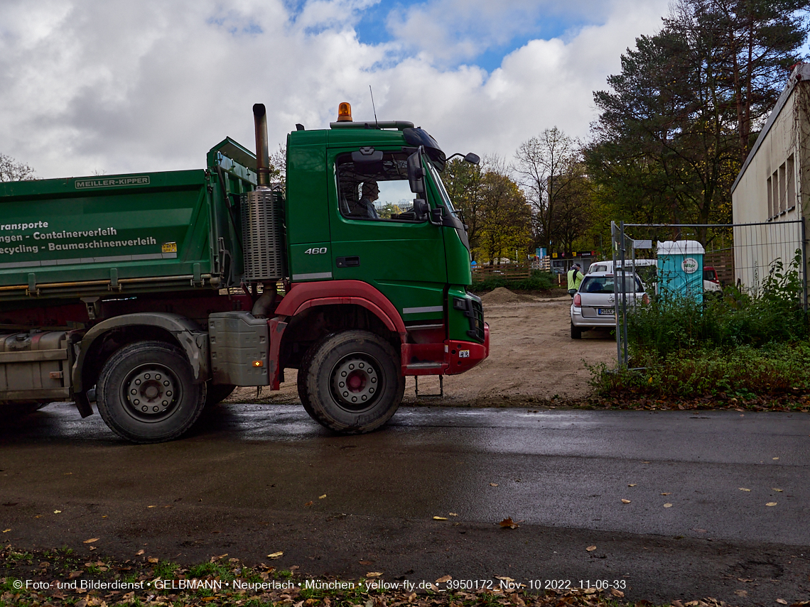 10.11.2022 - Baustelle an der Quiddestraße Haus für Kinder in Neuperlach